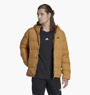 Пуховик чоловічий Adidas Helionic Hooded Down Jacket Brown HG8748