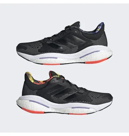 Кроссовки женские Adidas Solarglide 5 Shoes Black/White Gx5512