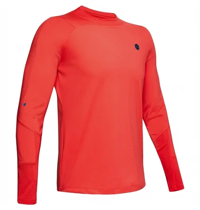 Лонгслив мужской Under Armour Coldgear Rush Mock Long Sleeve Training Top Red 1348052-646
