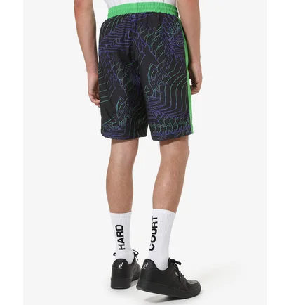Шорты мужские AUSTRALIAN Flowing Smash Short Black/Green HCUSH0014-316