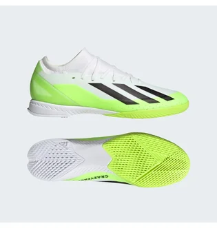 Футзалки унисекс Adidas X Crazyfast.3 Indoor Shoes White/Green ID9340