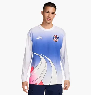 Лонгслів чоловічий Nike Sb Team Usa Olympics L/S Federation Skate Tee White/Multi HF4376-100