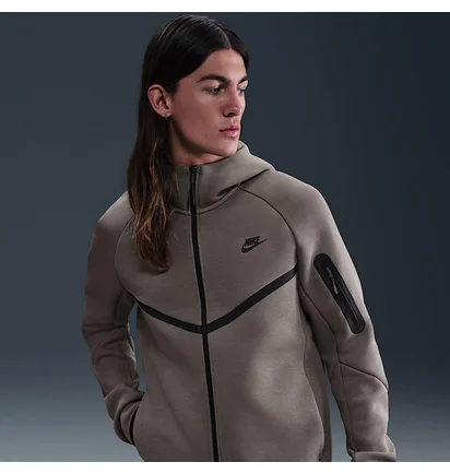 Толстовка мужская Nike Tech Fleece Fz Wr Grey HV0949-289
