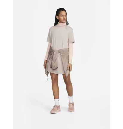 Платье женское Nike Nsw Essntl Ss Dress Tshrt Beige DV7882-104