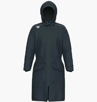 Куртка унисекс Arena Team Parka Solid Black 004914-530
