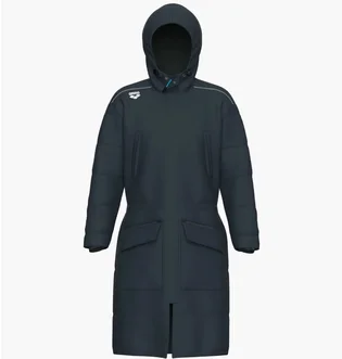 Куртка унисекс Arena Team Parka Solid Black 004914-530
