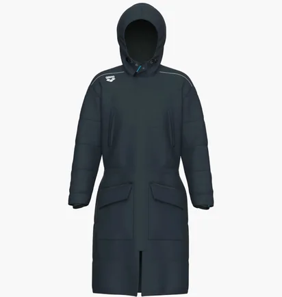 Куртка унисекс Arena Team Parka Solid Black 004914-530