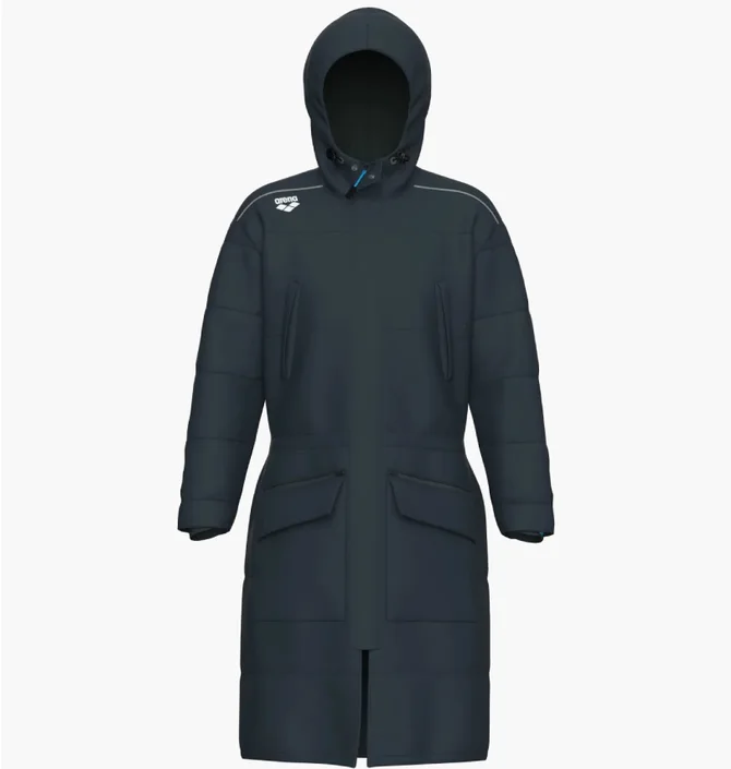 Куртка унисекс Arena Team Parka Solid Black 004914-530