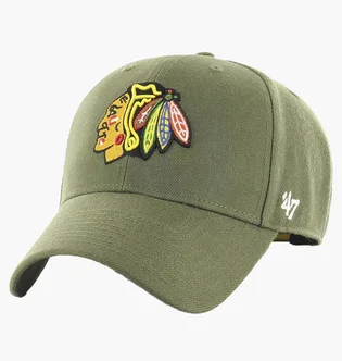 Кепка унісекс 47 Brand Chicago Blackhawks Olive MVPSP04WBP-SWB