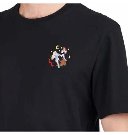 Футболка чоловіча Carne Bollente Middle Edging T-Shirt Black AW23ST0102-BLACK