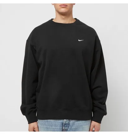 Свитшот мужской Nike Solo Swoosh French Crewneck Black DX0811-010