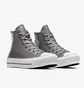 Кеды унисекс Converse Chuck Taylor All Star Lift Platform Leather Grey A05511C