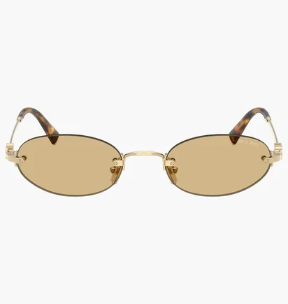 Солнцезащитные очки женские MIU MIU Brown/Gold A54S-ZVN10R-51