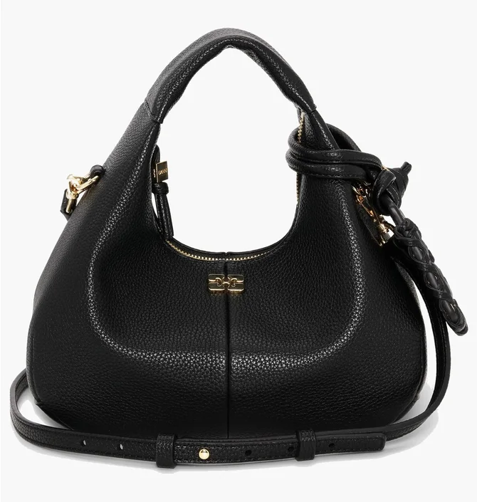 Сумка жіноча GANNI Mini Hobo Bag Black A6976