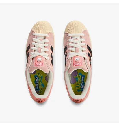 Кроссовки унисекс Adidas Superstar Patrick Star X Spongebob Peach/Beige JQ6778
