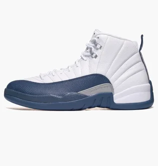 Кроссовки мужские Air jordan 12 Retro French Blue MenS Shoes White/Blue CT8013-114