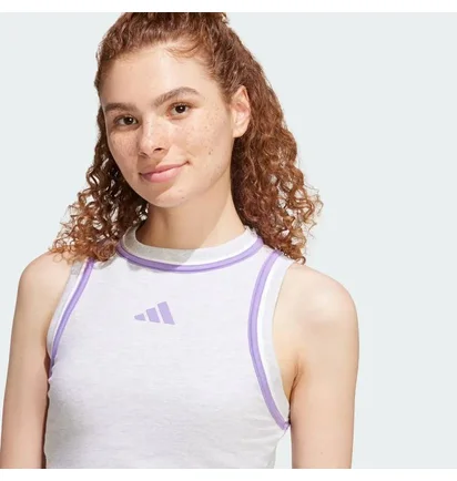 Майка женская Adidas Essentials Color-Pop White/Violet JN6988