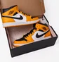 Кроссовки мужские Nike Air Jordan 1 Mid Yellow/White 554724-701