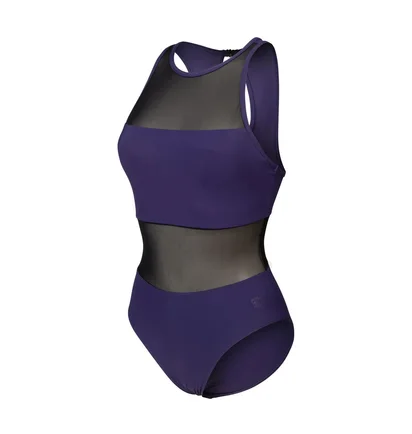 Купальник женский Arena Mesh Panels Swimsuit Vent Back Blue 006658-900