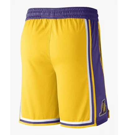 Шорты мужские Nike La Lakers Short Yellow/Violet AJ5617-728