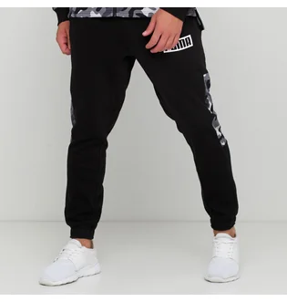 Штаны мужские Puma Rebel Camo Pants Cl Fleece Black 580559-01