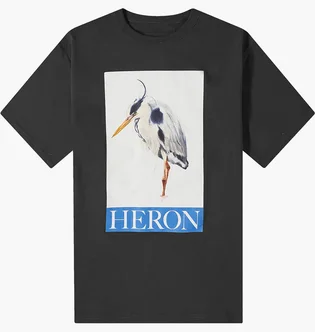 Футболка чоловіча Heron Preston Heron Bird Painted T-Shirt Black HMAA032F23JER0041046