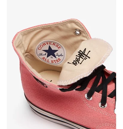 Кеды мужские Converse Chuck 70 Hi X Stüssy Pink A02052C