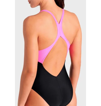 Купальник женский Arena Openings Swimsuit V Back Lb 44 Black/Green 008063-590