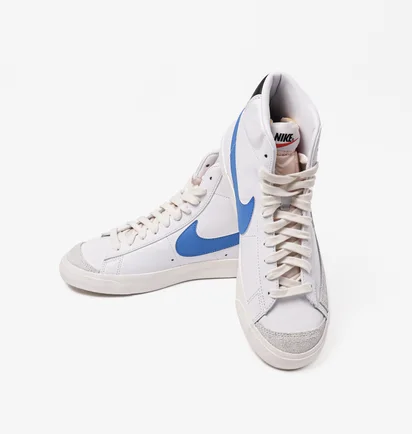 Кроссовки мужские Nike Blazer Mid 77 Vintage White/Blue Bq6806-118