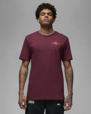 Футболка мужская Air Jordan Flight Mvp Barbed Wire Graphic T-Shirt Bordo Dv1443-680