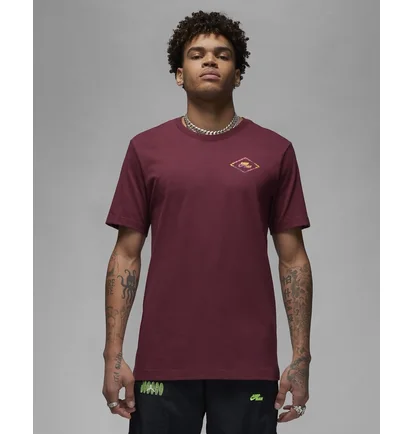 Футболка чоловіча Air Jordan Flight Mvp Barbed Wire Graphic T-Shirt Bordo Dv1443-680
