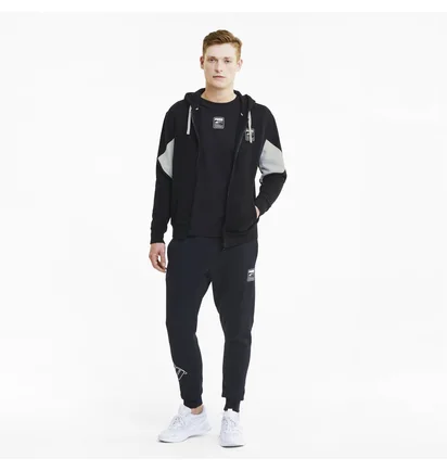 Толстовка мужская Puma Rebel Fz Hoody Fleece Black 583496-01