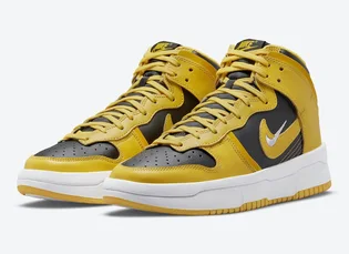 Кроссовки женские Nike Wmns Dunk High Up Yellow/Black Dh3718-001