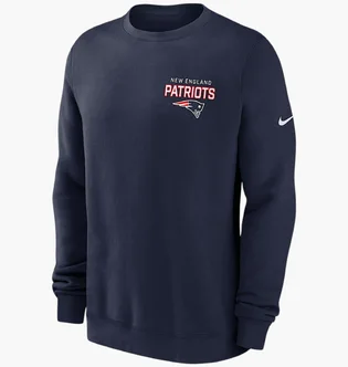 Свитшот мужской Nike New England Patriots Blue NKPV41S8K-KU0