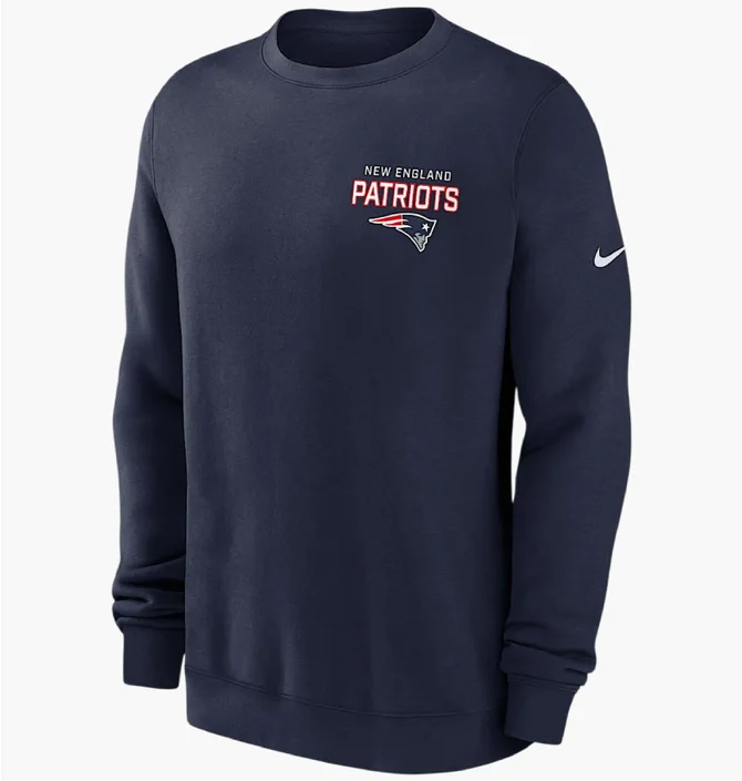 Свитшот мужской Nike New England Patriots Blue NKPV41S8K-KU0