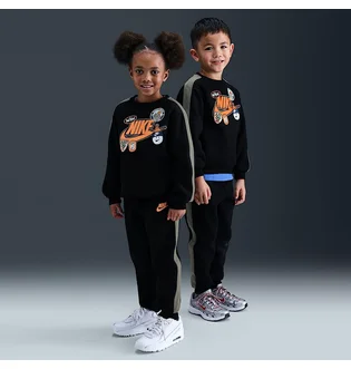 Спортивный костюм детский Nike Fleece Tracksuit Black/Grey 86N497-023