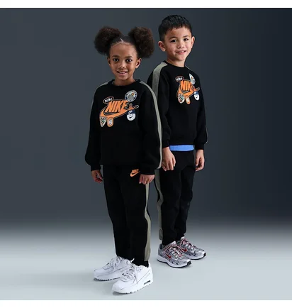 Спортивний костюм дитячий Nike Fleece Tracksuit Black/Grey 86N497-023