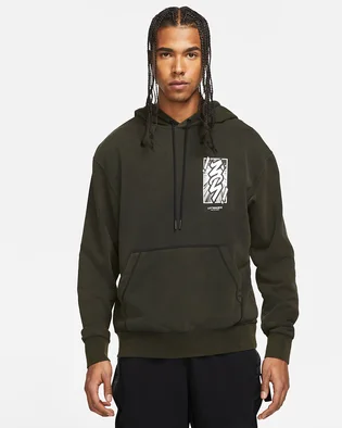 Худі чоловіче Air Jordan Dri-FIT Zion Performance Hoodie Olive DH0598-010