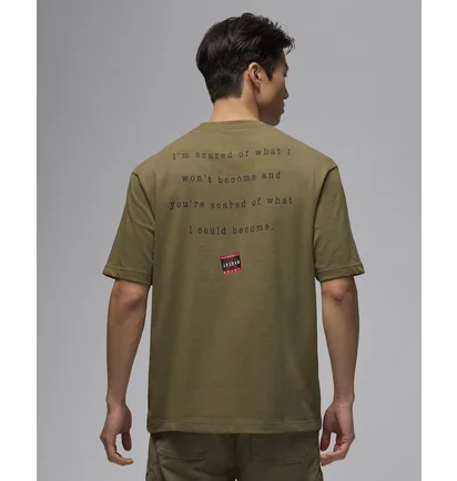 Футболка мужская Air Jordan Crew-Neck T-Shirt Olive HQ2666-222