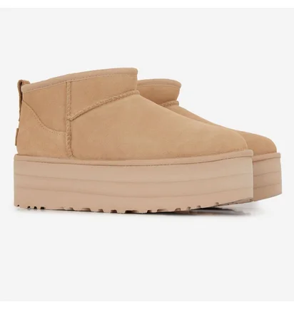 Угги женские UGG Classic Ultra Mini Platform Beige 1135092-DRI
