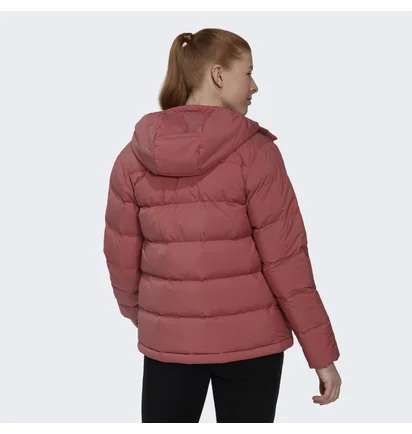 Пуховик жіночий Adidas Helionic Hooded Down Jacket Red Hg8745