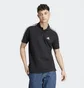 Поло мужское Adidas Essentials Piqué Embroidered Small Logo 3-Stripes Polo Shirt Black Ic9310