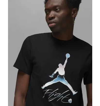 Футболка чоловіча Air Jordan Flight Metallic Graphic T-Shirt Black Dv8414-010