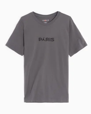 Футболка мужская Air Jordan X Psg Wordmark T-Shirt Grey DZ2940-068