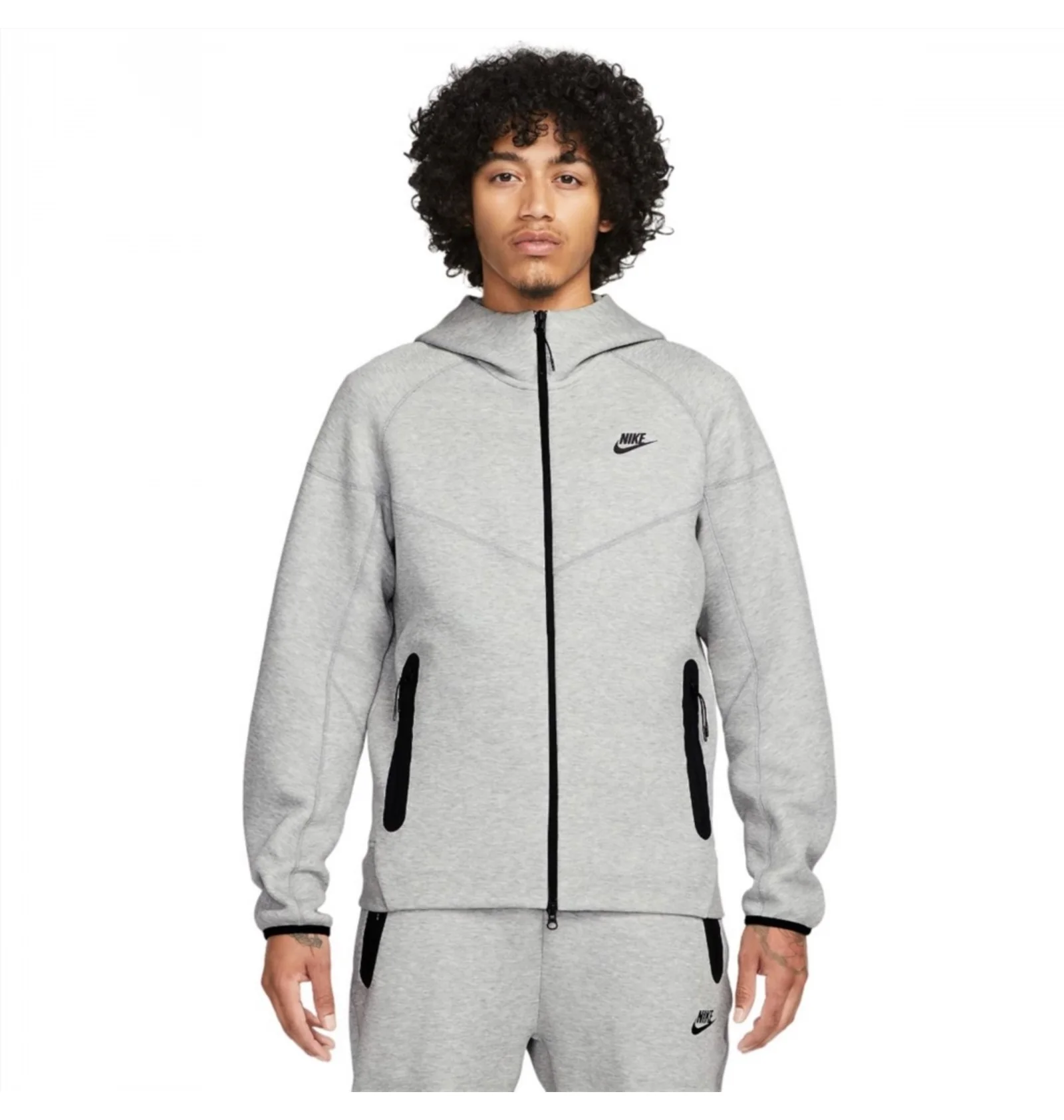 ᐉ Толстовка чоловіча Nike Tech Fleece Full-Zip Hoodie Grey FB7921
