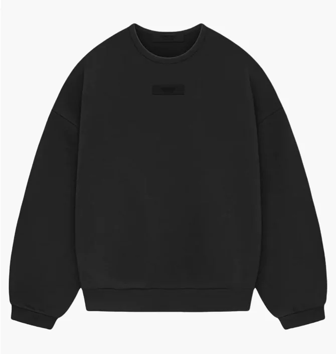 Світшот чоловічий Fear of god Essentials Black 192SU244680F