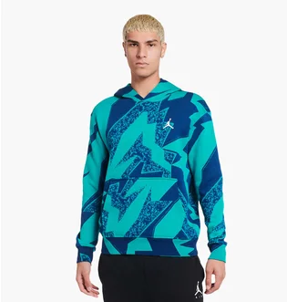 Худі чоловіче Air Jordan Essential Aop Fleece Pullover Hoodie Blue/Turquoise Dq7507-322