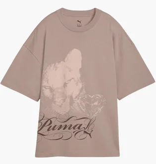 Футболка жіноча Puma Street Glam Oversize Beige 637069-88