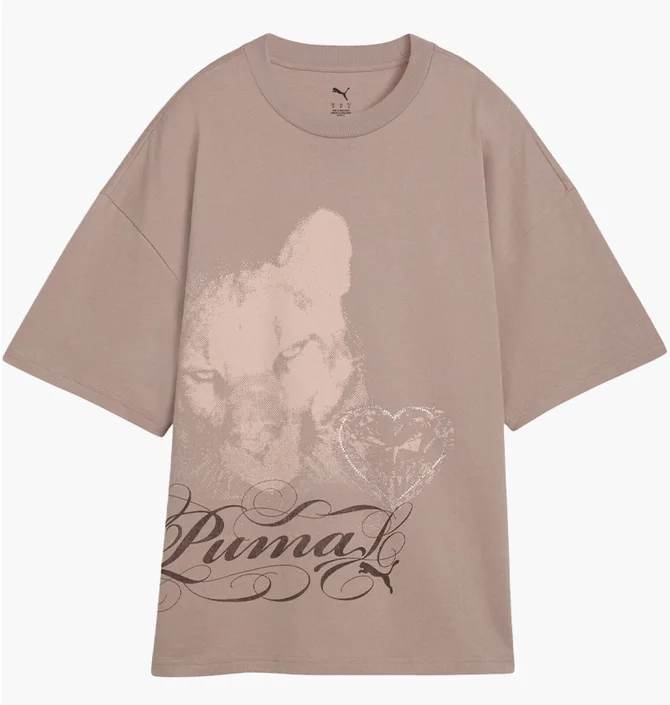 Футболка жіноча Puma Street Glam Oversize Beige 637069-88