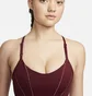 Топ женский Nike Womens Light-Support Padded Metallic Tape Sports Bra Bordo Dd1407-638